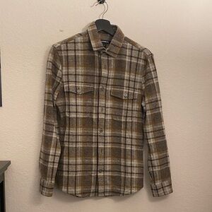 Plaid Button-Up Shirt